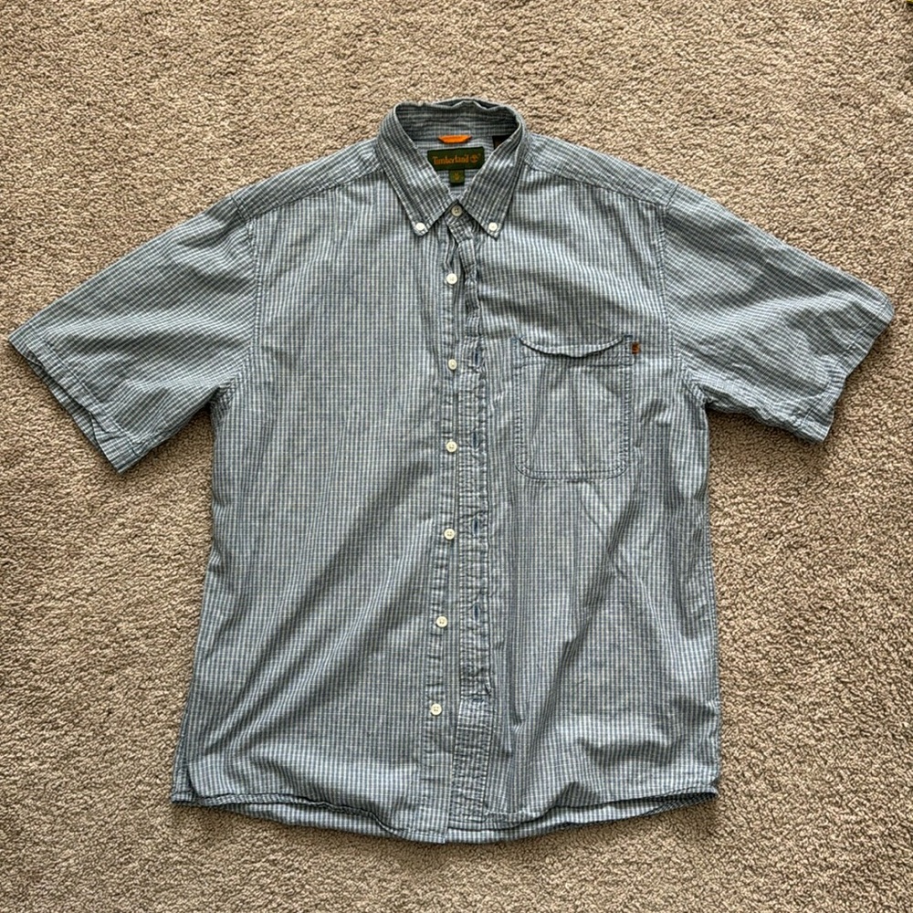 Timberland short sleeve button down shirt